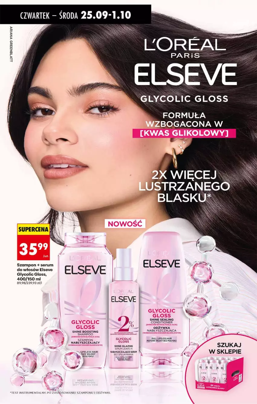 Gazetka promocyjna Biedronka - Od Czwartku - ważna 25.09 do 01.10.2025 - strona 64 - produkty: Elseve, Odżywka, Rum, Ser, Serum, Serum do włosów, Szampon