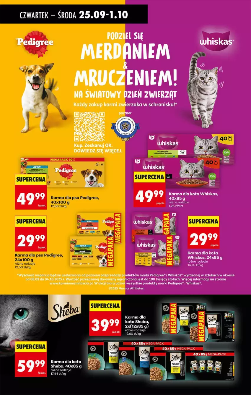 Gazetka promocyjna Biedronka - Od Czwartku - ważna 25.09 do 01.10.2025 - strona 71 - produkty: Fa, LG, Pedigree, Sheba, Whiskas