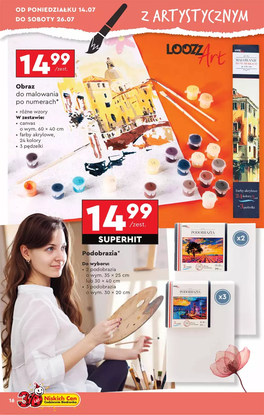 Gazetka promocyjna Biedronka - Okazje Tygodnia - ważna 14.07 do 26.07.2025 - strona 16 - produkty: Fa, Obraz