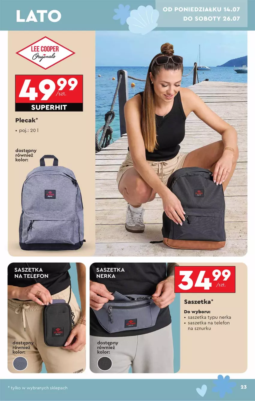 Gazetka promocyjna Biedronka - Okazje Tygodnia - ważna 14.07 do 26.07.2025 - strona 23 - produkty: Plecak, Pur, Telefon