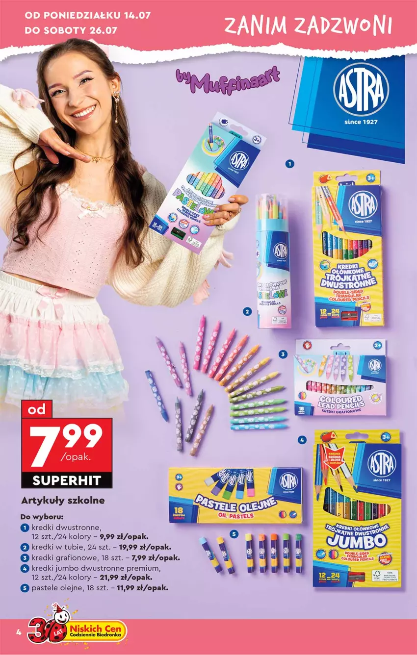 Gazetka promocyjna Biedronka - Okazje Tygodnia - ważna 14.07 do 26.07.2025 - strona 4 - produkty: Gra, Olej, Pastele olejne