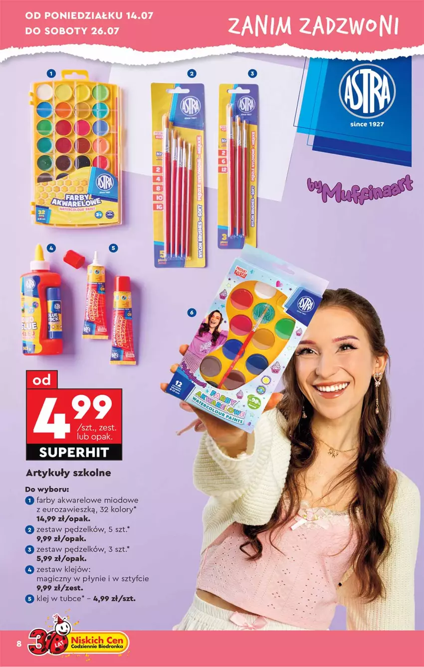 Gazetka promocyjna Biedronka - Okazje Tygodnia - ważna 14.07 do 26.07.2025 - strona 8 - produkty: Fa, Klej