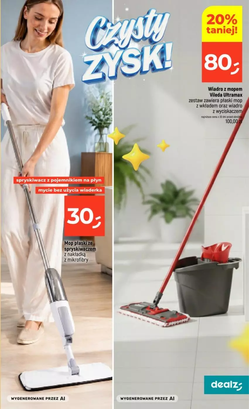 Gazetka promocyjna Dealz - czysty ZYSK - ważna 03.09 do 16.09.2026 - strona 13 - produkty: Mop, Pojemnik, Rama, Vileda, Wiadro