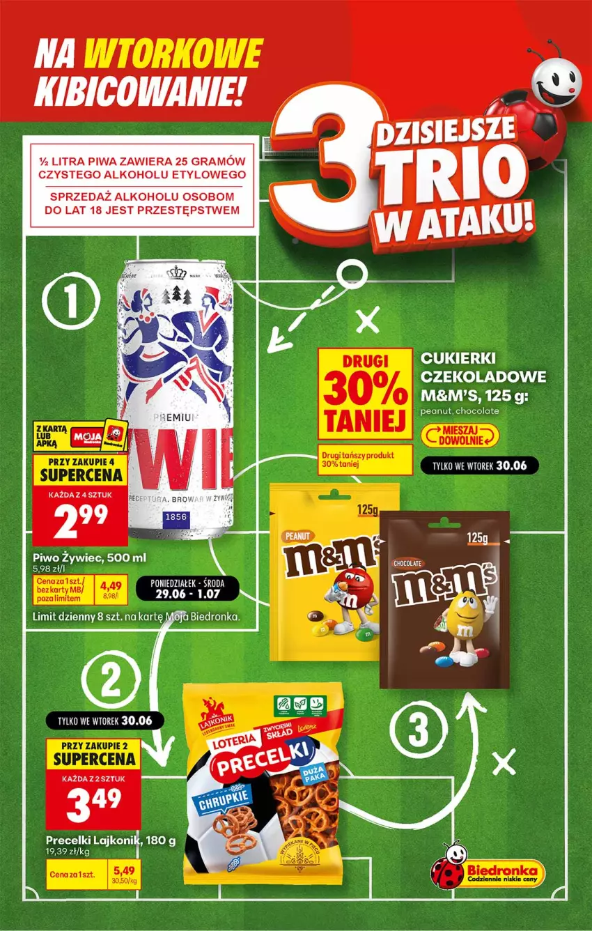 Gazetka promocyjna Biedronka - Gazetka - ważna 30.06 do 07.07.2026 - strona 4 - produkty: Cukier, Cukierki, Cukierki czekoladowe, Gra, Piwa, Piwo