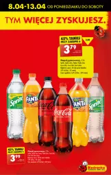 Gazetka promocyjna Biedronka - Od poniedzialku - Gazetka - ważna od 13.04 do 13.04.2024 - strona 9 - produkty: Ser, Coca-Cola, Napój gazowany, Fanta, Sprite, Napój, Fa