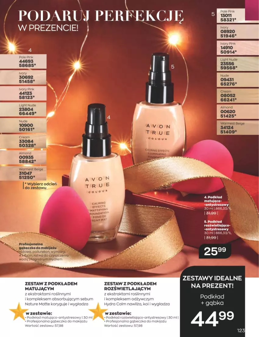 Gazetka promocyjna Avon - Katalog Avon 11/2022 kampania listopad - ważna 01.11 do 30.11.2022 - strona 123 - produkty: Podkład