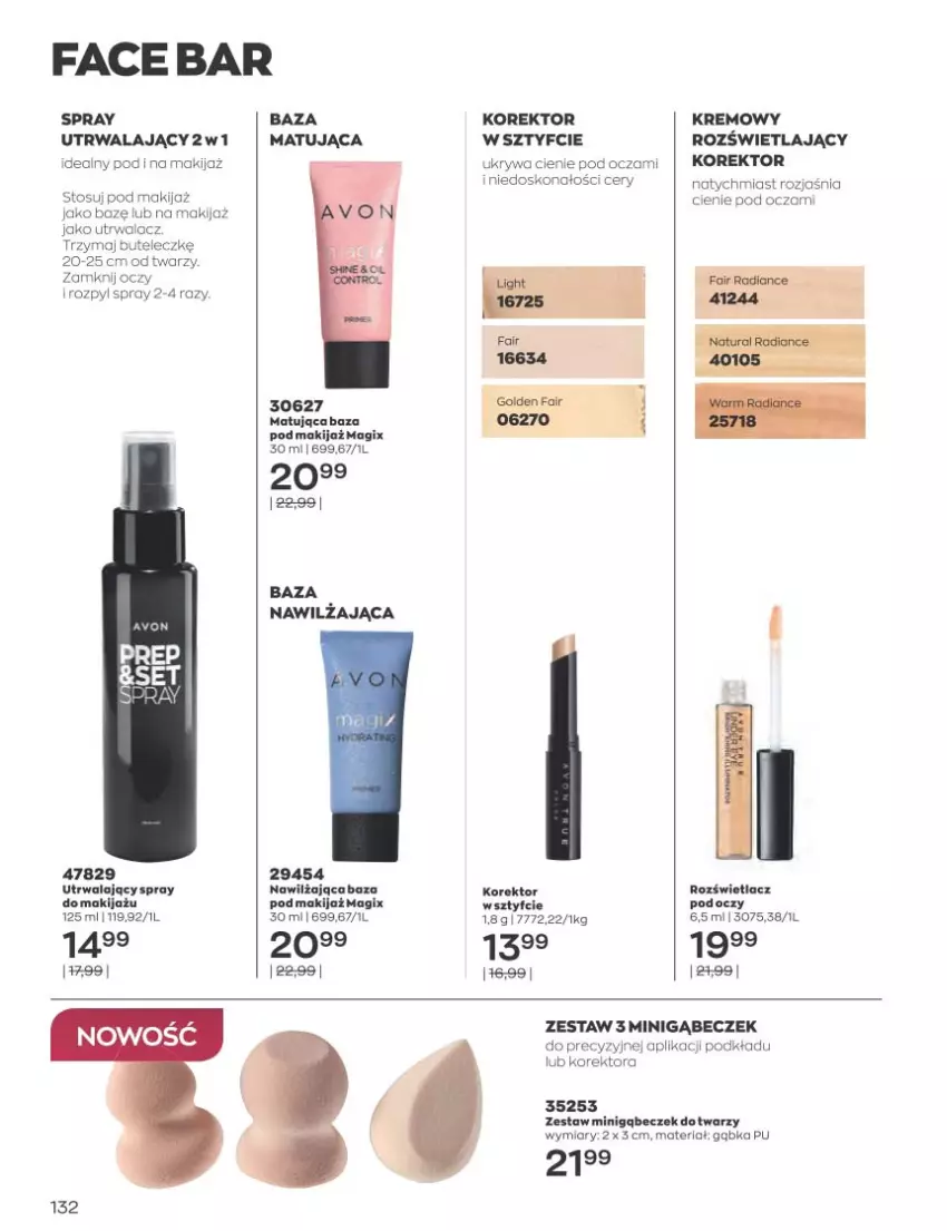 Gazetka promocyjna Avon - Katalog Avon 11/2022 kampania listopad - ważna 01.11 do 30.11.2022 - strona 132 - produkty: Fa, Makijaż, Podkład