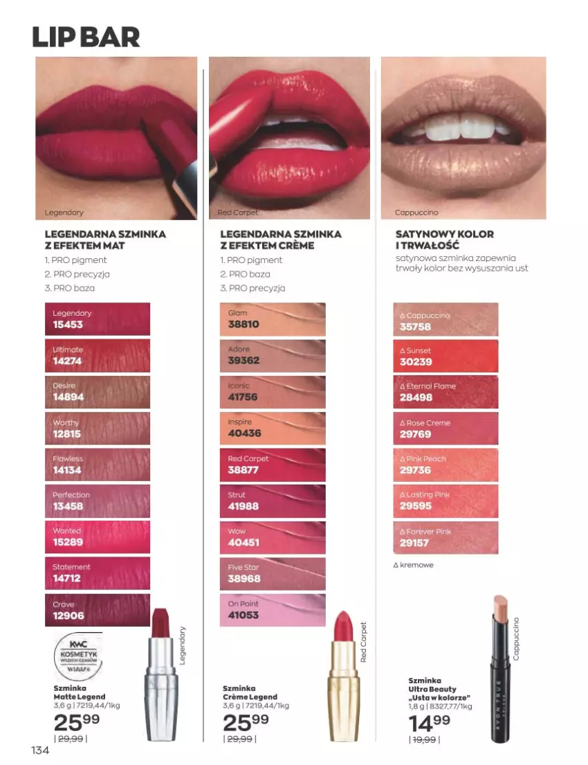 Gazetka promocyjna Avon - Katalog Avon 11/2022 kampania listopad - ważna 01.11 do 30.11.2022 - strona 134 - produkty: Inka, Szminka