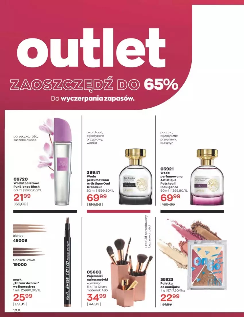 Gazetka promocyjna Avon - Katalog Avon 11/2022 kampania listopad - ważna 01.11 do 30.11.2022 - strona 138 - produkty: Bursztyn, Gra, LG, Makijaż, Owoce, Perfum, Pojemnik, Por, Przyprawy, Pur, Rama, Woda, Woda perfumowana, Woda toaletowa