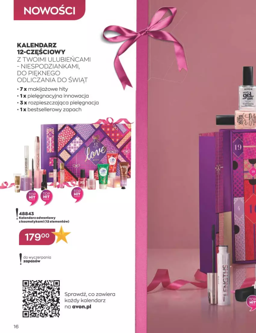 Gazetka promocyjna Avon - Katalog Avon 11/2022 kampania listopad - ważna 01.11 do 30.11.2022 - strona 16 - produkty: Kalendarz, Makijaż