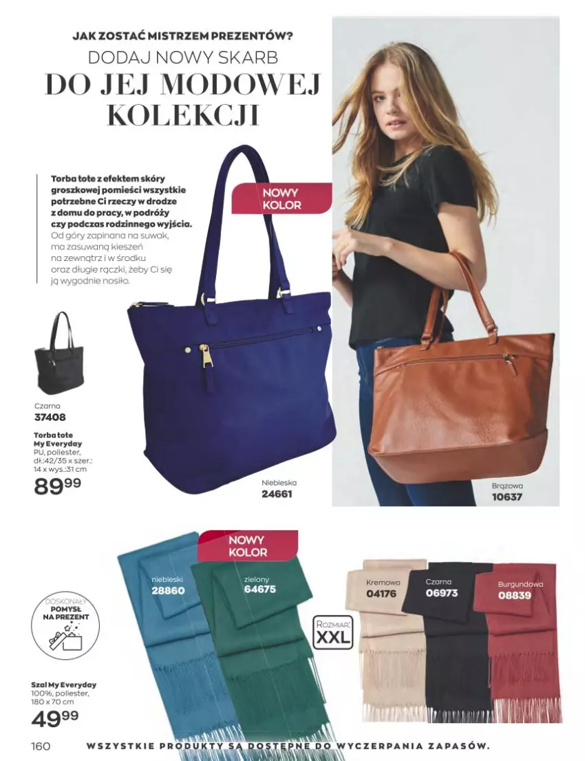 Gazetka promocyjna Avon - Katalog Avon 11/2022 kampania listopad - ważna 01.11 do 30.11.2022 - strona 160 - produkty: LG, Szal, Torba