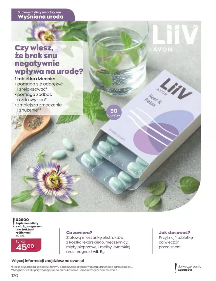 Gazetka promocyjna Avon - Katalog Avon 11/2022 kampania listopad - ważna 01.11 do 30.11.2022 - strona 170 - produkty: Magnez, Pieprz, Suplement diety, Tablet