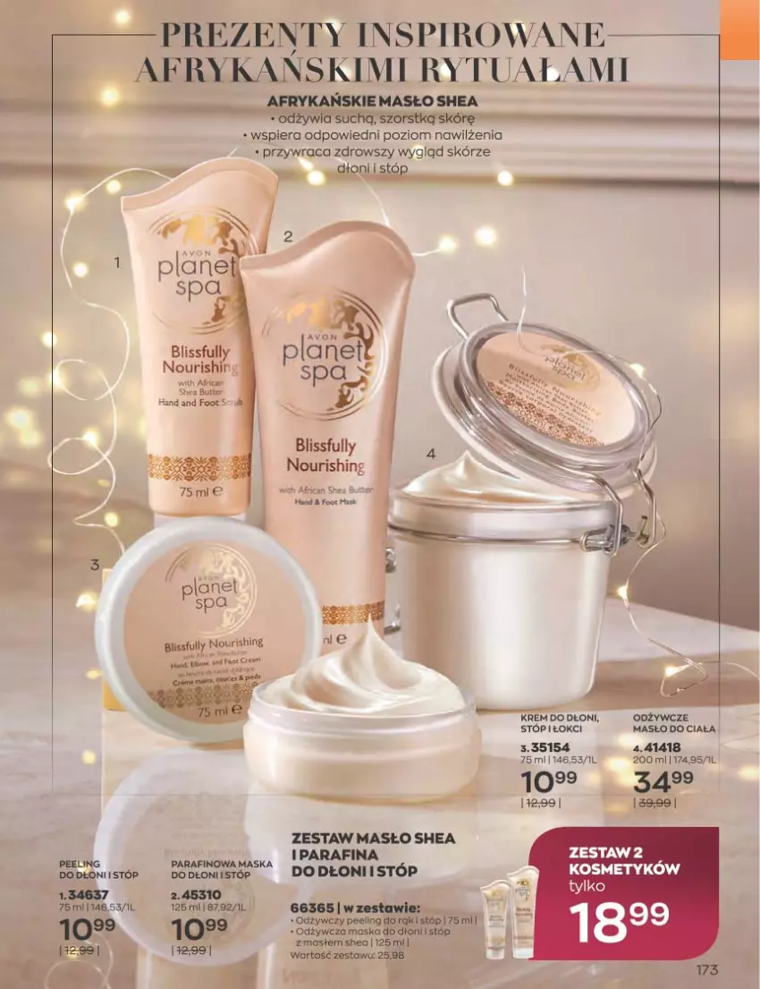 Gazetka promocyjna Avon - Katalog Avon 11/2022 kampania listopad - ważna 01.11 do 30.11.2022 - strona 173 - produkty: Masło, Masło do ciała