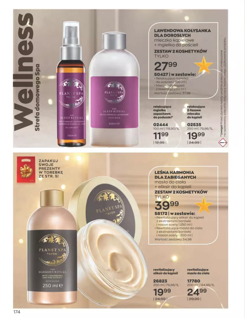 Gazetka promocyjna Avon - Katalog Avon 11/2022 kampania listopad - ważna 01.11 do 30.11.2022 - strona 174 - produkty: Masło, Masło do ciała, Piec, Pościel, Sos