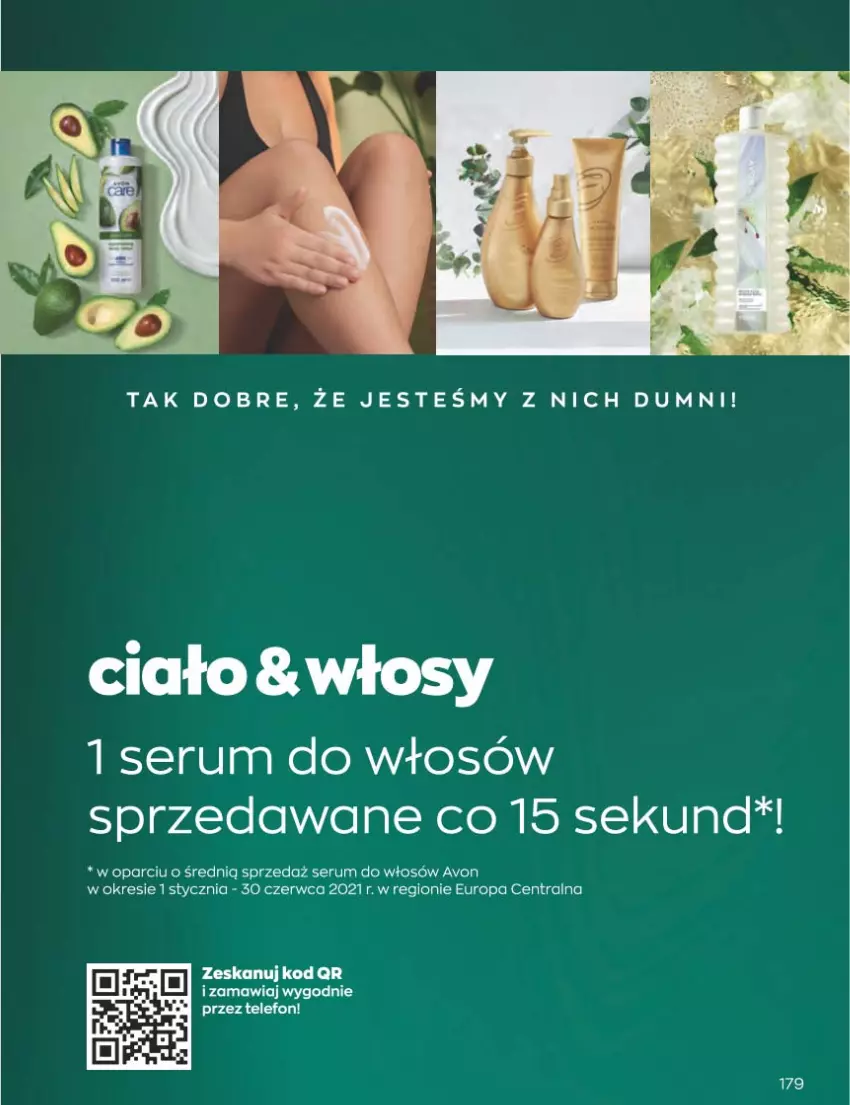 Gazetka promocyjna Avon - Katalog Avon 11/2022 kampania listopad - ważna 01.11 do 30.11.2022 - strona 179 - produkty: Rum, Ser, Serum, Serum do włosów, Telefon