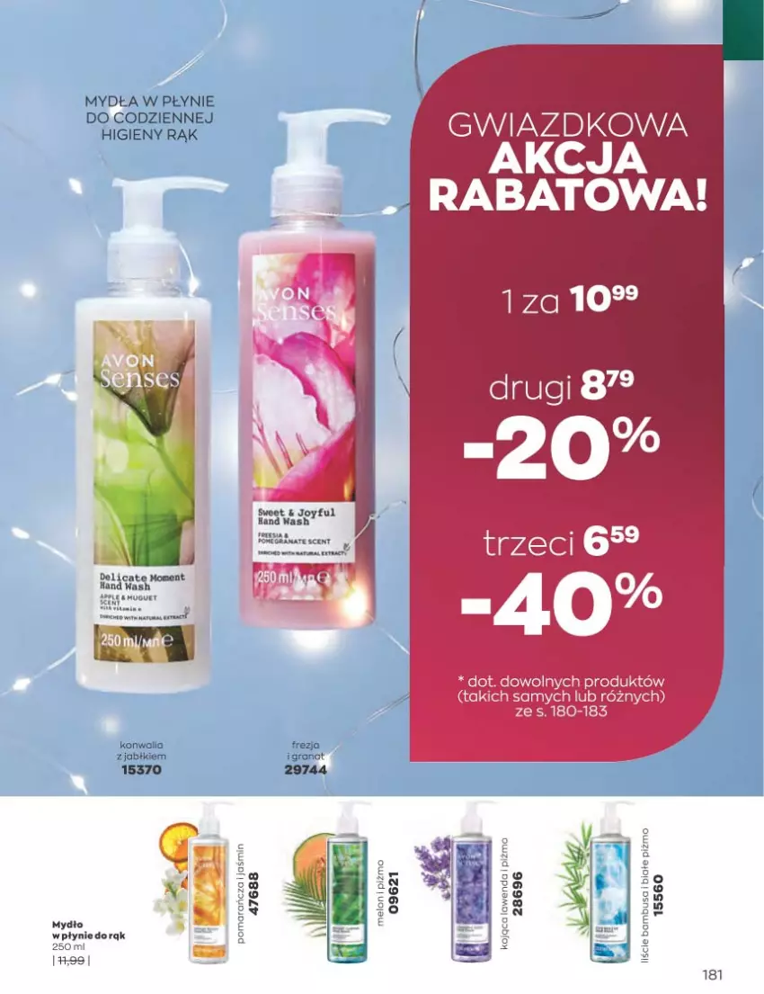 Gazetka promocyjna Avon - Katalog Avon 11/2022 kampania listopad - ważna 01.11 do 30.11.2022 - strona 181 - produkty: Gra, Granat, Halo, Mydło