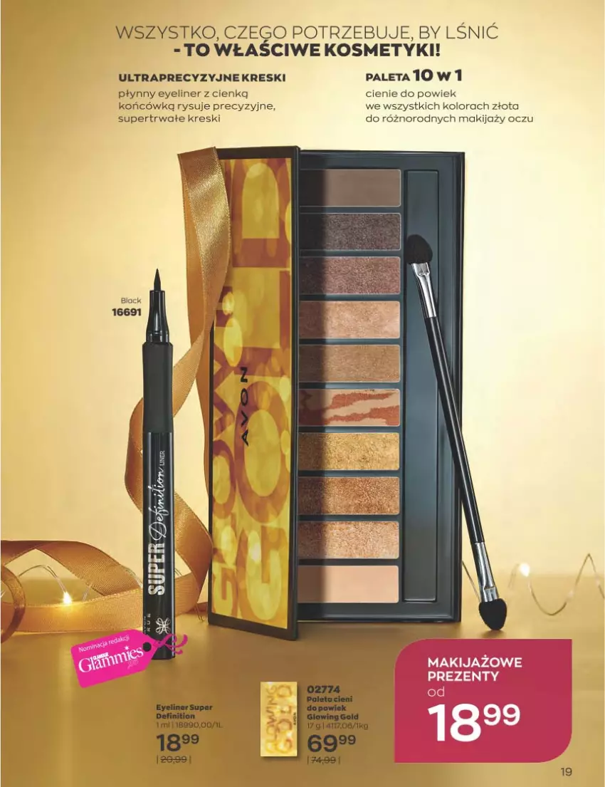 Gazetka promocyjna Avon - Katalog Avon 11/2022 kampania listopad - ważna 01.11 do 30.11.2022 - strona 19 - produkty: Makijaż, Paleta