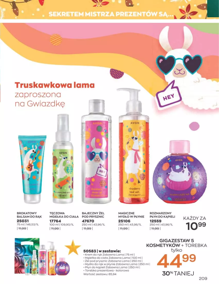 Gazetka promocyjna Avon - Katalog Avon 11/2022 kampania listopad - ważna 01.11 do 30.11.2022 - strona 209 - produkty: Krem do rąk, Mydło, Mydło w płynie, Płyn do kąpieli, Torebka