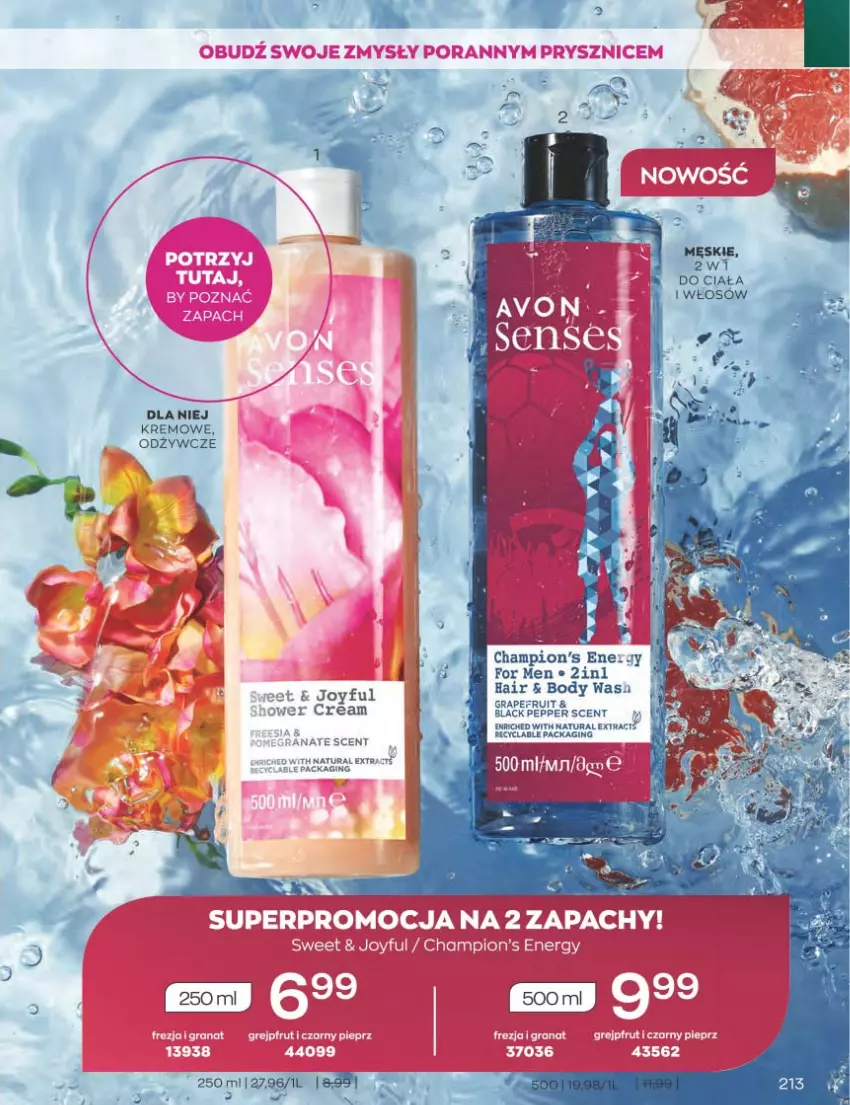 Gazetka promocyjna Avon - Katalog Avon 11/2022 kampania listopad - ważna 01.11 do 30.11.2022 - strona 213 - produkty: Body, Fa, Gin, Gra, Lack, Pieprz