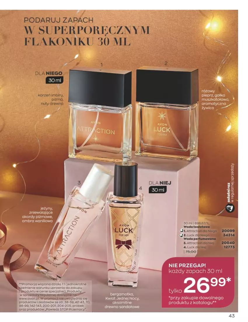 Gazetka promocyjna Avon - Katalog Avon 11/2022 kampania listopad - ważna 01.11 do 30.11.2022 - strona 43 - produkty: Imbir, Por, Top, Woda