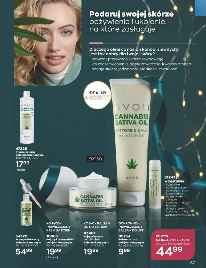 Gazetka promocyjna Avon - Katalog Avon 11/2022 kampania listopad - ważna 01.11 do 30.11.2022 - strona 67 - produkty: Balsam do ust, Body, Olej, Orbit, Płyn micelarny, Sati