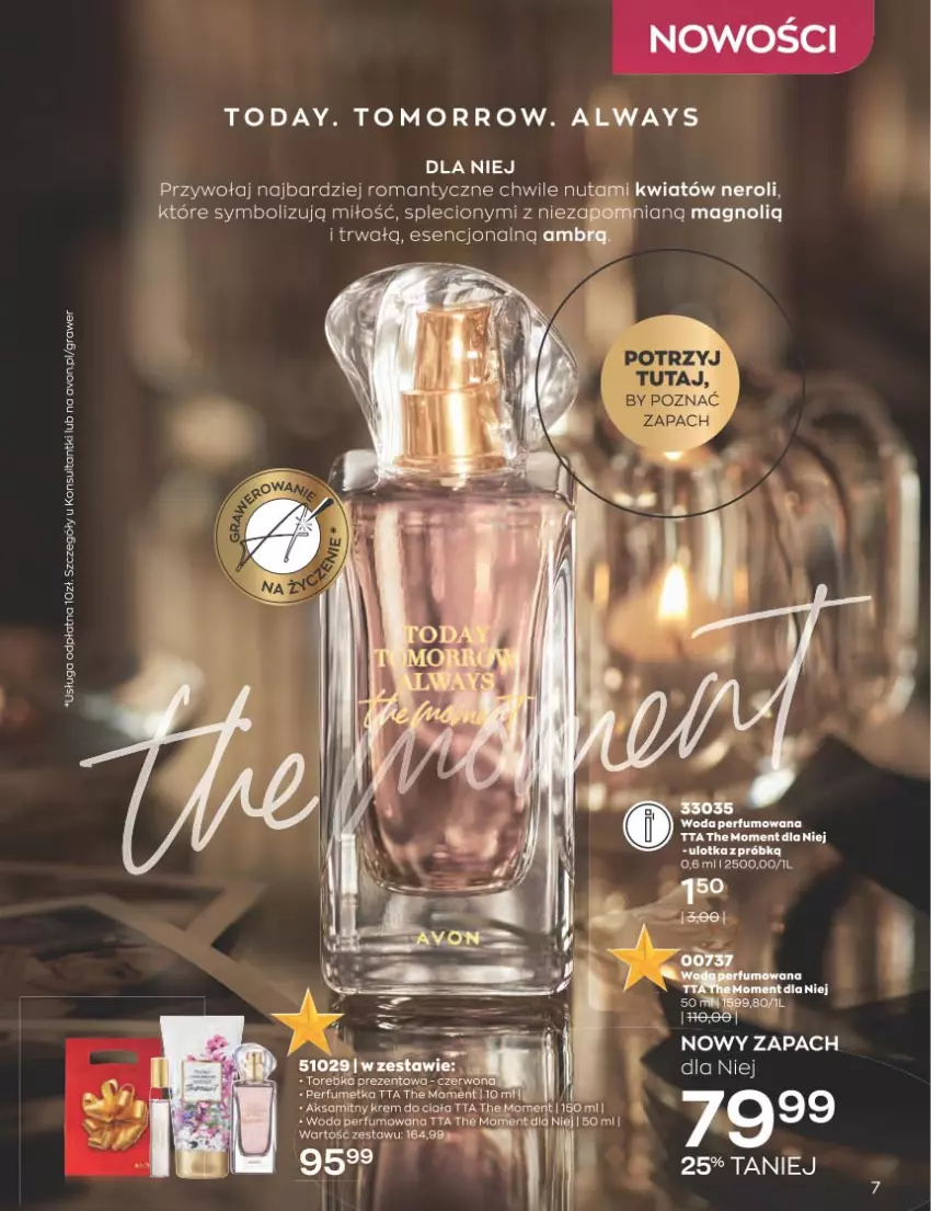 Gazetka promocyjna Avon - Katalog Avon 11/2022 kampania listopad - ważna 01.11 do 30.11.2022 - strona 7 - produkty: Always, Gra, Krem do ciała, Woda