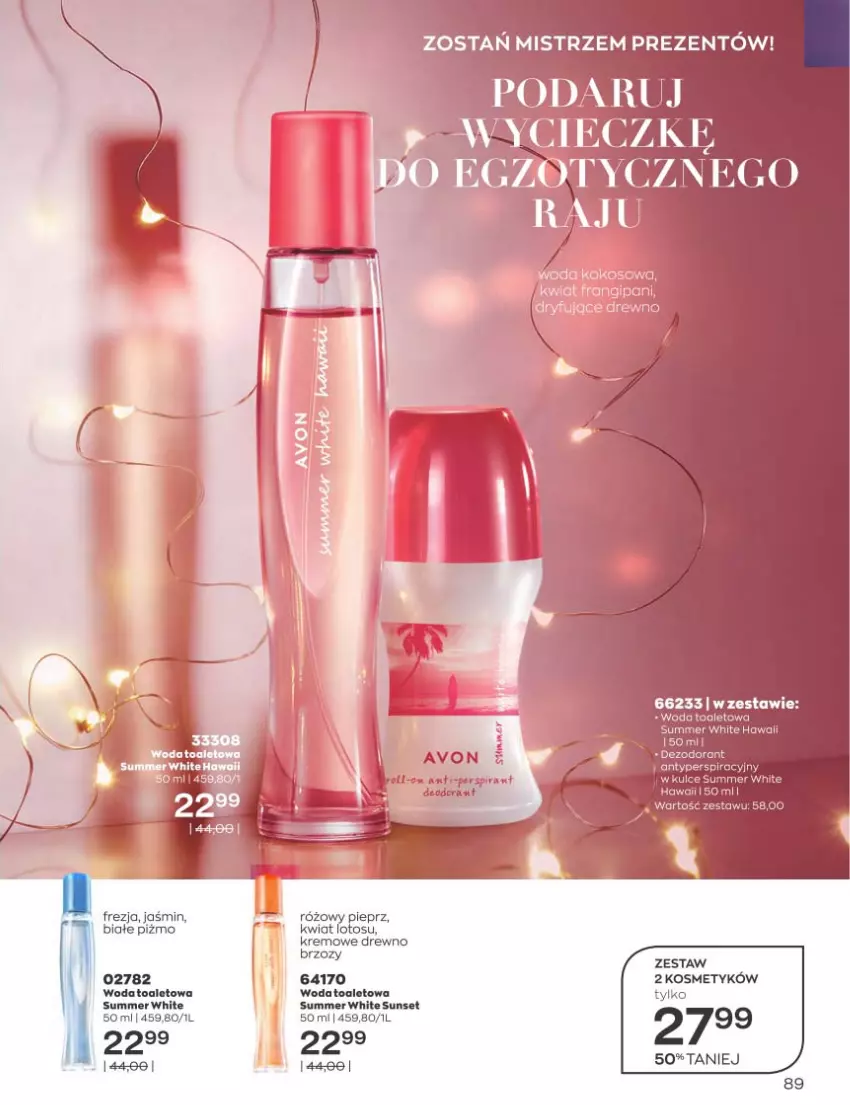 Gazetka promocyjna Avon - Katalog Avon 11/2022 kampania listopad - ważna 01.11 do 30.11.2022 - strona 89 - produkty: Dezodorant, Pieprz, Woda, Woda toaletowa