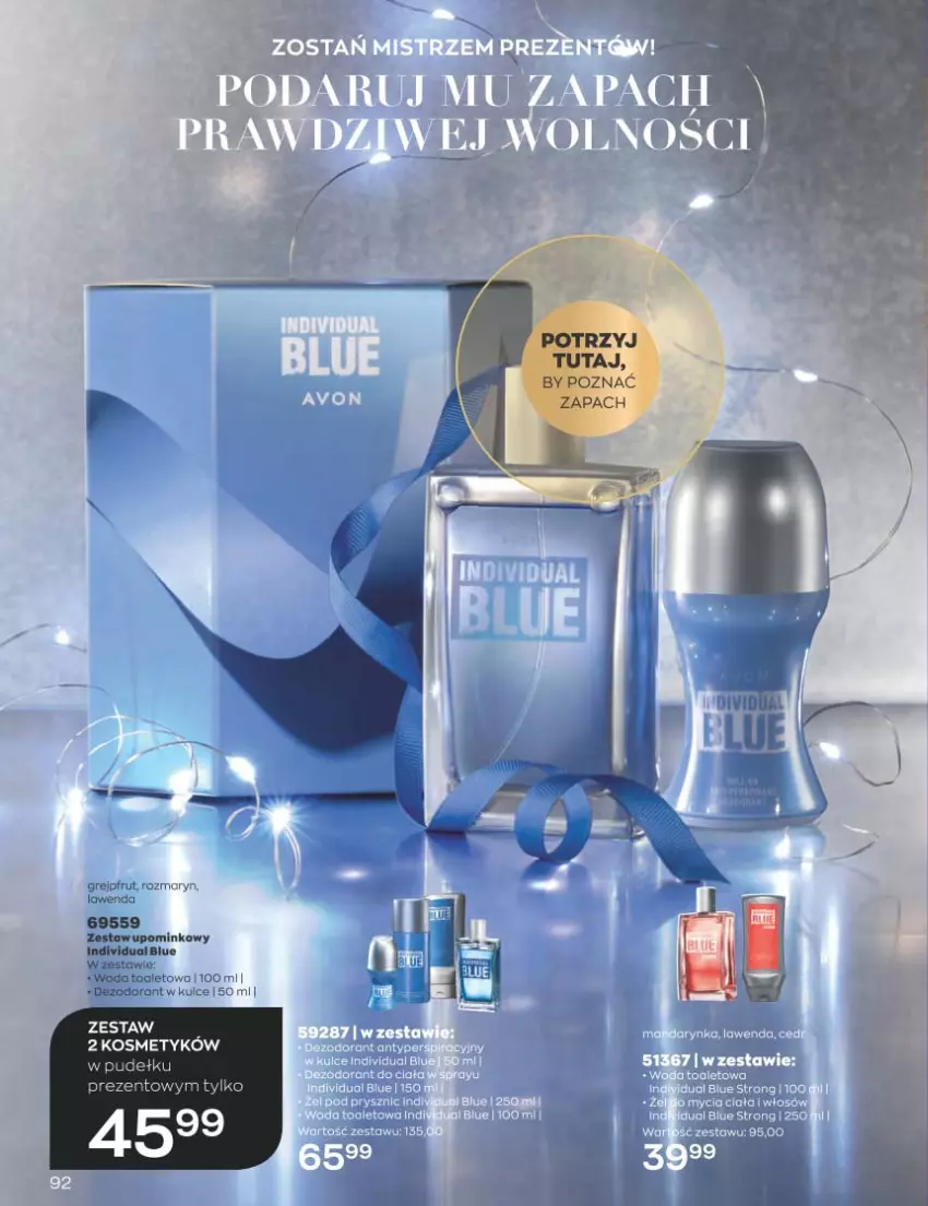 Gazetka promocyjna Avon - Katalog Avon 11/2022 kampania listopad - ważna 01.11 do 30.11.2022 - strona 92 - produkty: Dezodorant, Grejpfrut, Woda, Woda toaletowa