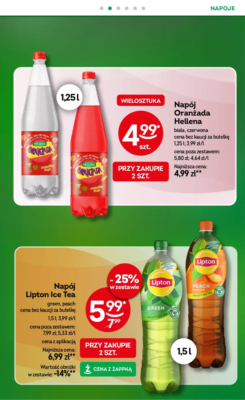 Gazetka promocyjna Żabka - gazetka-promocyjna-41-42-2026 - ważna 07.10 do 20.10.2026 - strona 21 - produkty: Hellena, Ice tea, Lipton, Napój, Napoje, Oranżada