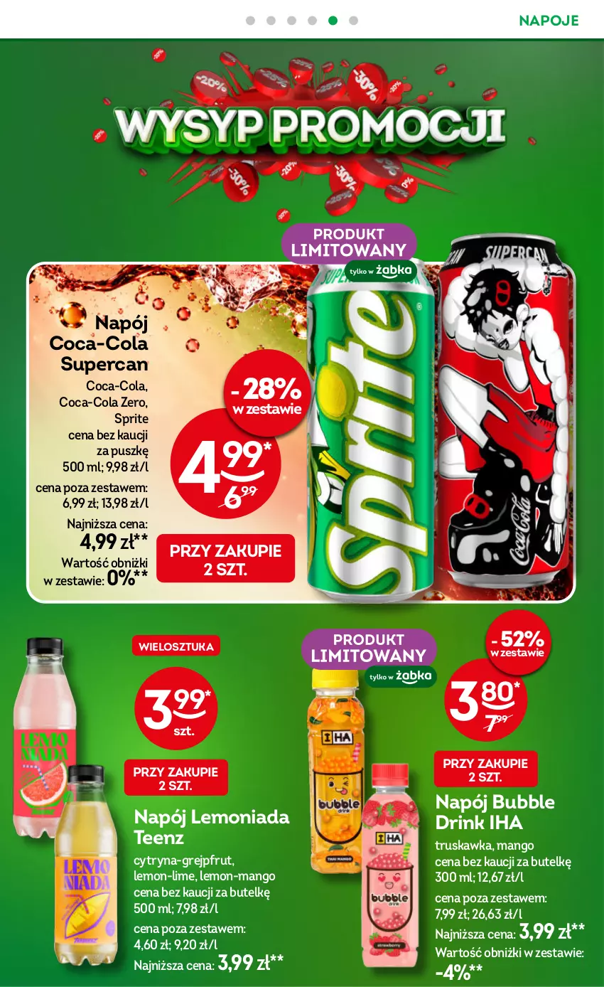 Gazetka promocyjna Żabka - gazetka-promocyjna-41-42-2026 - ważna 07.10 do 20.10.2026 - strona 24 - produkty: Coca-Cola, Grejpfrut, Lemoniada, Mango, Napój, Napoje, Sprite