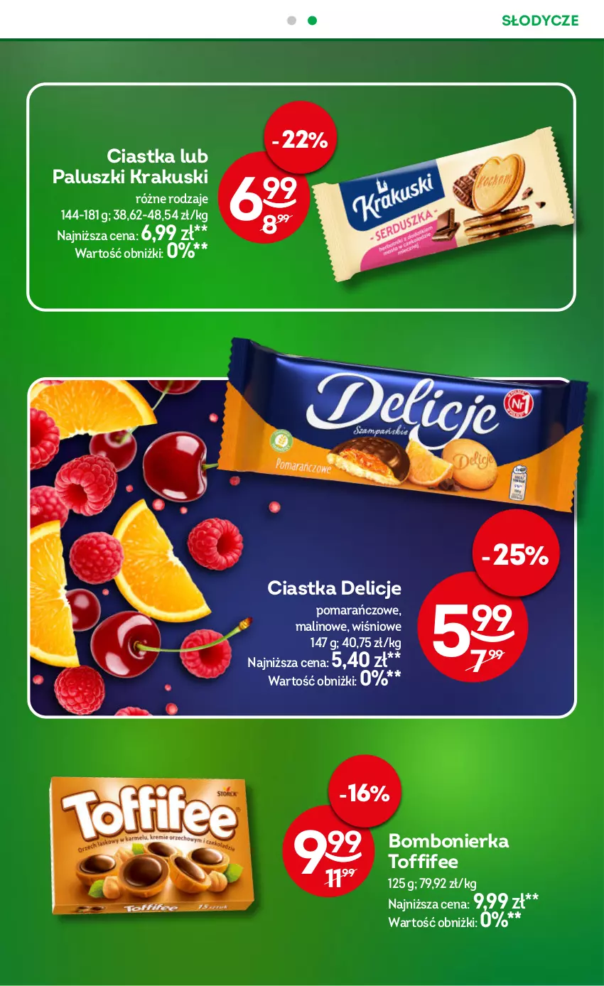 Gazetka promocyjna Żabka - gazetka-promocyjna-41-42-2026 - ważna 07.10 do 20.10.2026 - strona 31 - produkty: Ciastka, Delicje, Krakus, Krakuski, Toffifee