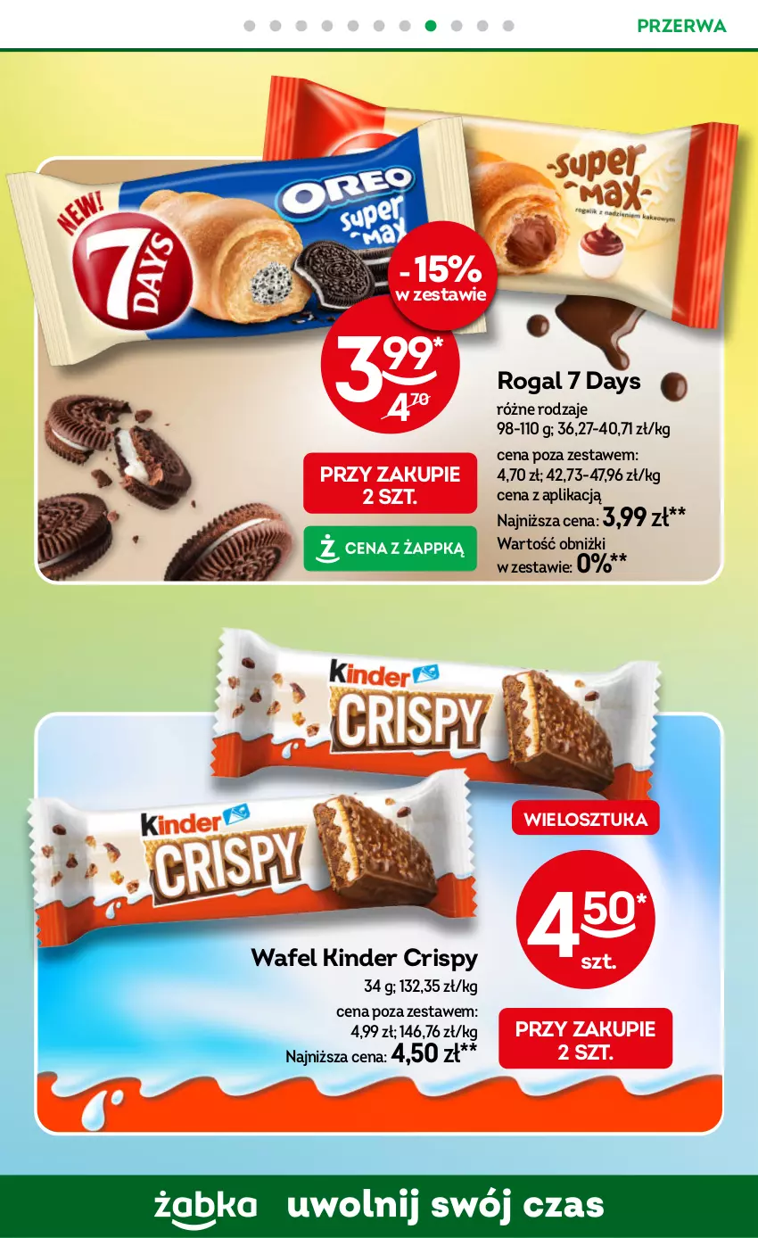 Gazetka promocyjna Żabka - gazetka-promocyjna-41-42-2026 - ważna 07.10 do 20.10.2026 - strona 63 - produkty: 7 Days, Kinder, Rogal