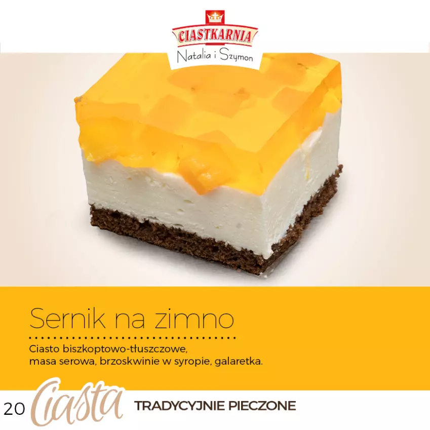 Gazetka promocyjna Topaz - Gazetka - ważna 04.06.2025 do 31.12.2026 - strona 20 - produkty: Brzoskwinie, Ciastka, Gala, Galaretka, Piec, Ser, Syrop