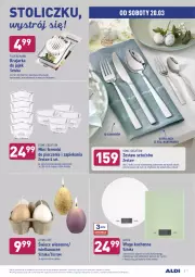 Gazetka promocyjna Aldi - Od Środy i Soboty - Gazetka - ważna od 20.03 do 20.03.2021 - strona 9 - produkty: Piec, Sok, Noż, Foremki, Zestaw sztućców, Waga, Fa