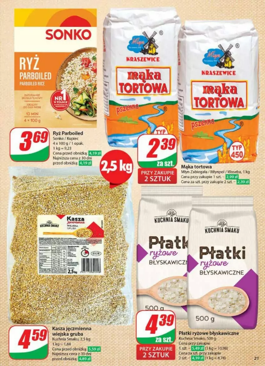 Gazetka promocyjna Dino - ważna 20.11 do 26.11.2024 - strona 14 - produkty: Kasza, Kasza jęczmienna, Kuchnia, Kupiec, Mąka, Mąka tortowa, Młynpol, Piec, Płatki ryżowe, Ryż, Ryż parboiled, Woseba