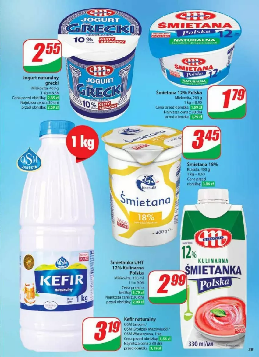 Gazetka promocyjna Dino - ważna 20.11 do 26.11.2024 - strona 33 - produkty: Jogurt, Jogurt naturalny, Kefir, Kefir naturalny, Mleko, Mlekovita