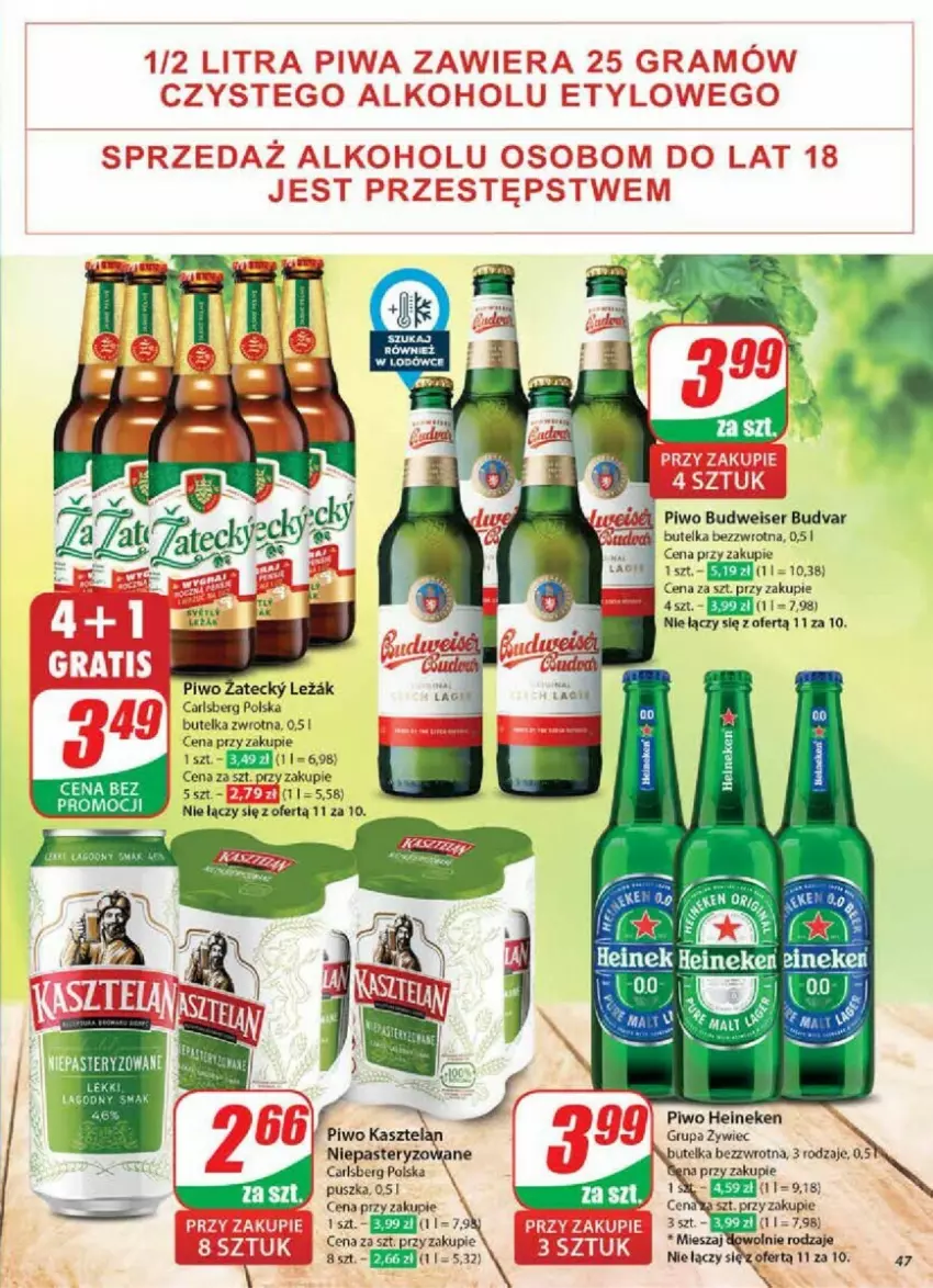 Gazetka promocyjna Dino - ważna 20.11 do 26.11.2024 - strona 42 - produkty: Carlsberg, Heineken, Kasztelan, Piwo, Ser