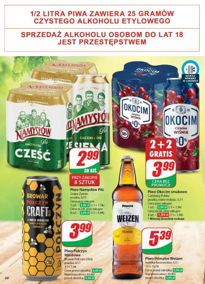 Gazetka promocyjna Dino - ważna 20.11 do 26.11.2024 - strona 46 - produkty: Carlsberg, Koc, Okocim, Piwo, Prima