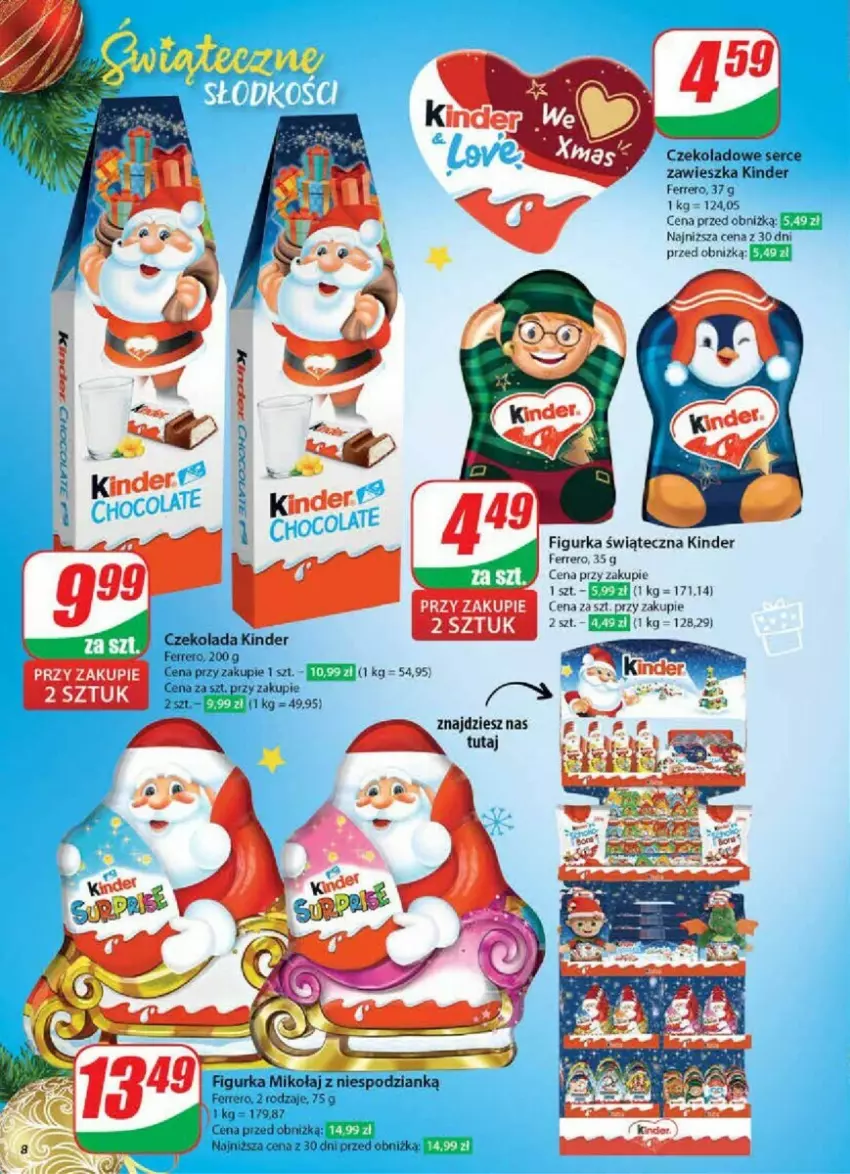 Gazetka promocyjna Dino - ważna 20.11 do 26.11.2024 - strona 75 - produkty: Czekolada, Ferrero, Kinder, Ser