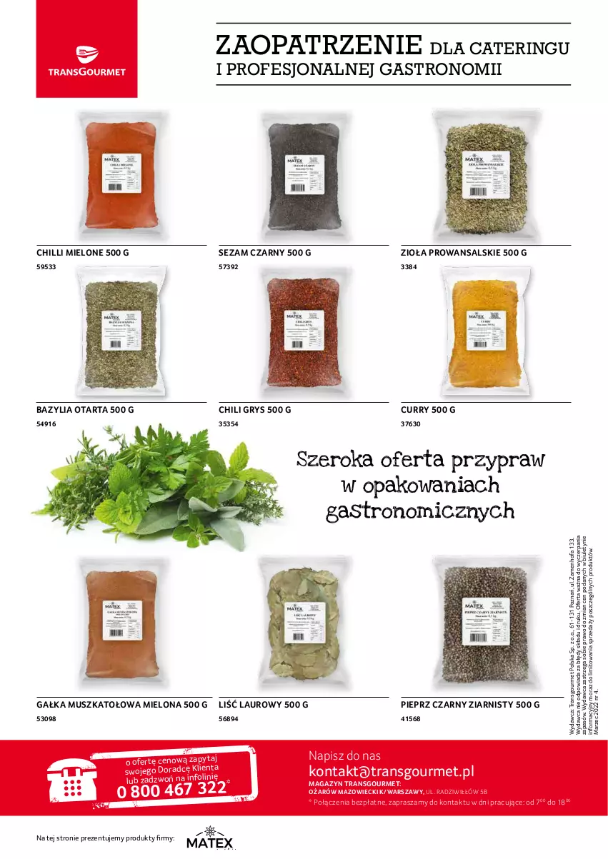 Gazetka promocyjna Selgros - Oferta gastronomiczna - ważna 01.02 do 28.02.2022 - strona 20 - produkty: Bazyl, Bazylia, Fa, Gałka, Gry, Laur, Mus, O nas, Pieprz, Sezam, Tarta, Tran