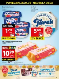 Gazetka promocyjna Delikatesy Centrum - NOWA GAZETKA Delikatesy Centrum od 24 marca! 24-30.03.2025 - Gazetka - ważna od 30.03 do 30.03.2025 - strona 27 - produkty: Ser, Gry, Gra, Danone, Jaja, Camembert, Deser, Jaja z wolnego wybiegu