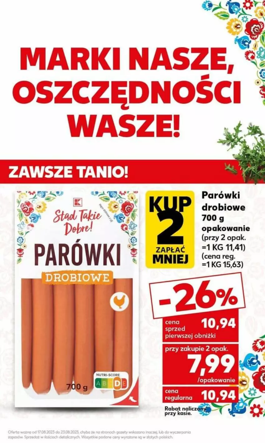 Gazetka promocyjna Kaufland - ważna 21.08 do 27.08.2023 - strona 9 - produkty: LG, Parówki