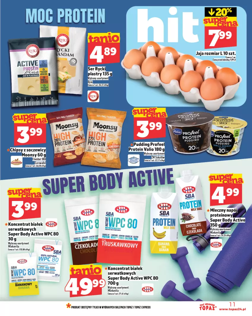 Gazetka promocyjna Topaz - Gazetka - ważna 20.02 do 26.02.2025 - strona 11 - produkty: Body, Jaja, Mleko, Mlekovita, Pudding, Ser, Sok, Top, Vita C