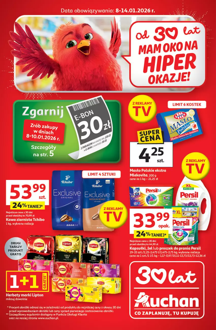 Gazetka promocyjna Auchan - 30 Lat Hipermarket - ważna 08.01 do 14.01.2026 - strona 1 - produkty: Gra