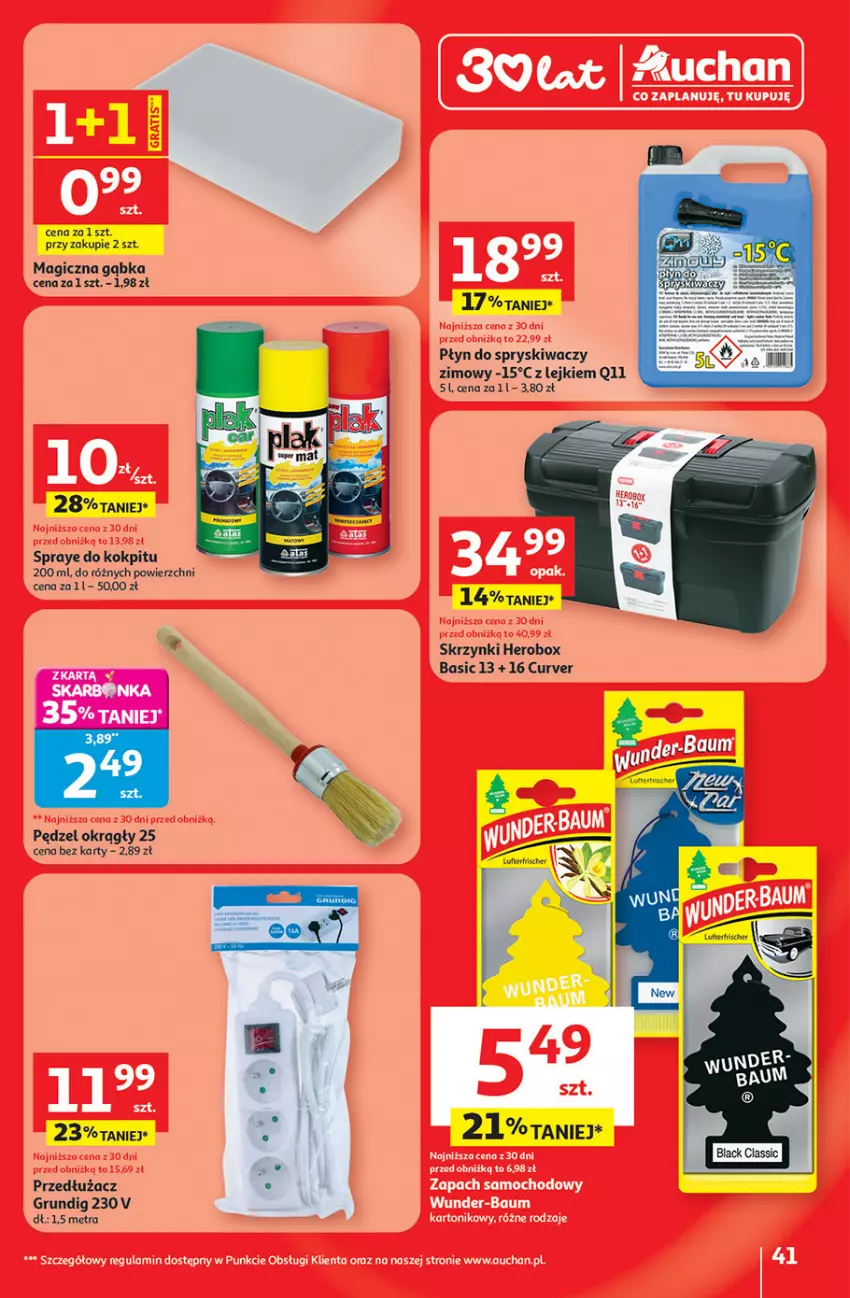 Gazetka promocyjna Auchan - 30 Lat Hipermarket - ważna 08.01 do 14.01.2026 - strona 41 - produkty: Płyn do spryskiwaczy