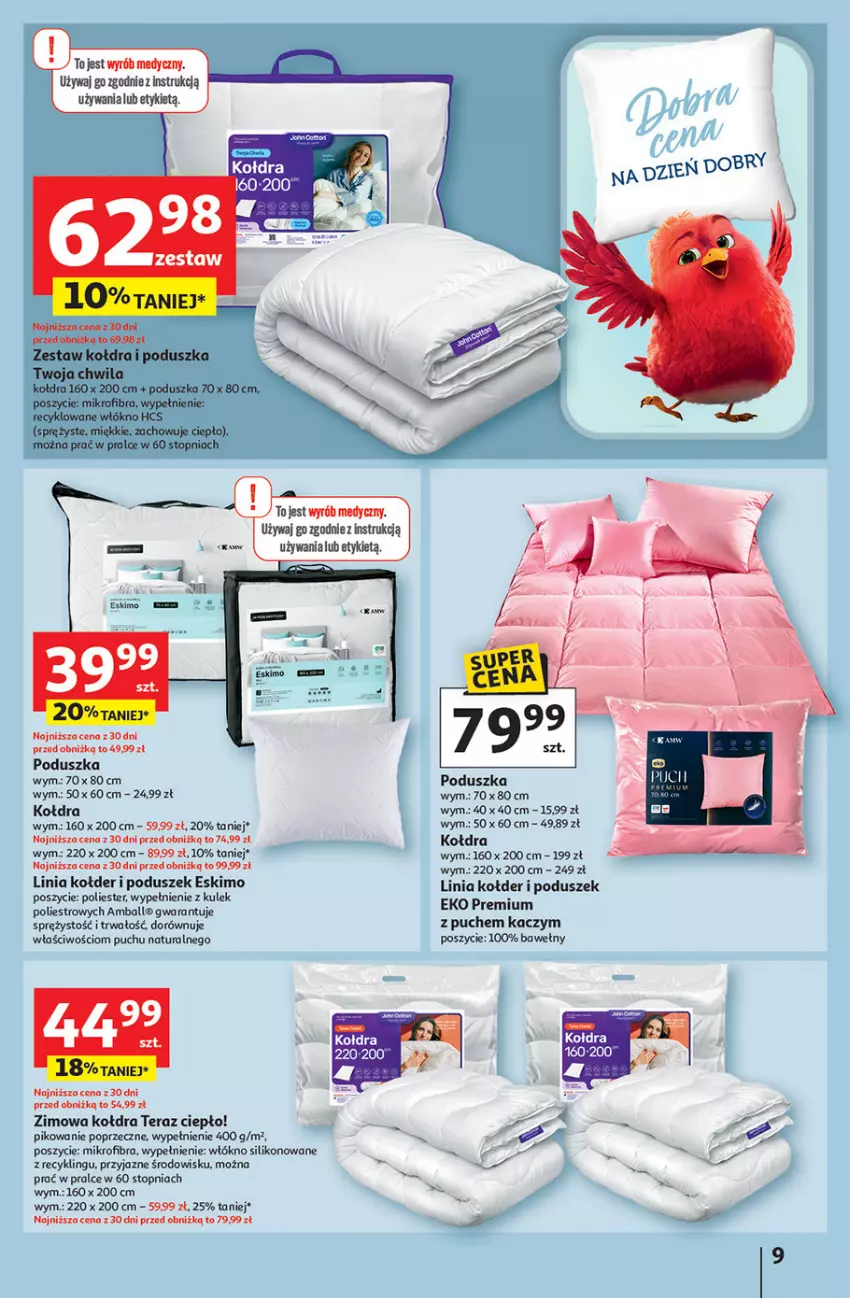 Gazetka promocyjna Auchan - 30 Lat Hipermarket - ważna 08.01 do 14.01.2026 - strona 9 - produkty: Kołdra, Poduszka, Tera, Top