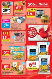 Gazetka promocyjna Auchan - 30 Lat Hipermarket - Gazetka - ważna od 14.01 do 14.01.2026 - strona 19 - produkty: Warzywa, Sos, Por, Krewetki, Kawior, Frytki, Dorsz, Hortex, Danie gotowe, Fa