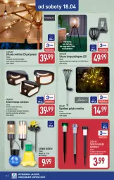 Gazetka promocyjna Aldi - Artykuły przemysłowe i tekstylia - Gazetka - ważna od 18.04 do 18.04.2026 - strona 14 - produkty: Cień, Parasol, LANA, Girlanda, Silan, Lampa podłogowa, Lampa