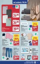 Gazetka promocyjna Aldi - Artykuły przemysłowe i tekstylia - Gazetka - ważna od 18.04 do 18.04.2026 - strona 15 - produkty: Ser, Gin, T-shirt, Prześcieradło, Serek, Wełna, Ręcznik, Piżama, LG, Fa