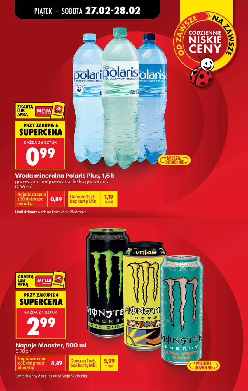 Gazetka promocyjna Biedronka - Tani Weekend - ważna 27.02 do 28.02.2026 - strona 13 - produkty: Woda, Woda mineralna